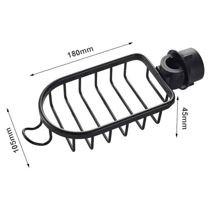 Stainless Steel Shower Shelf Organizer with Hanging Storage Basket