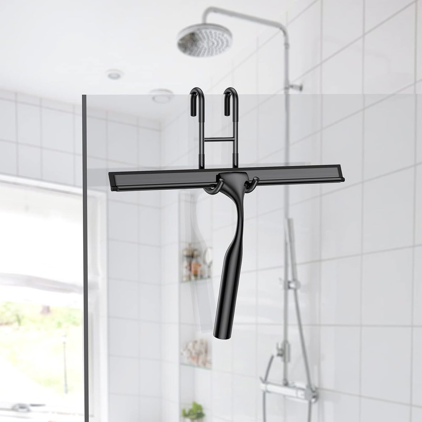 Stainless Steel Shower Squeegee with Silicone Blade