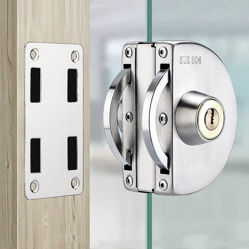 Stainless Steel Sliding Glass Door Security Lock