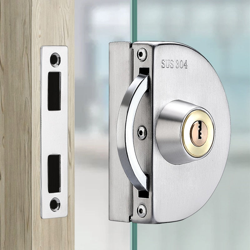 Stainless Steel Sliding Glass Door Security Lock