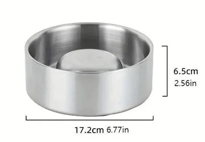 Stainless Steel Slow Feed Dog Bowl