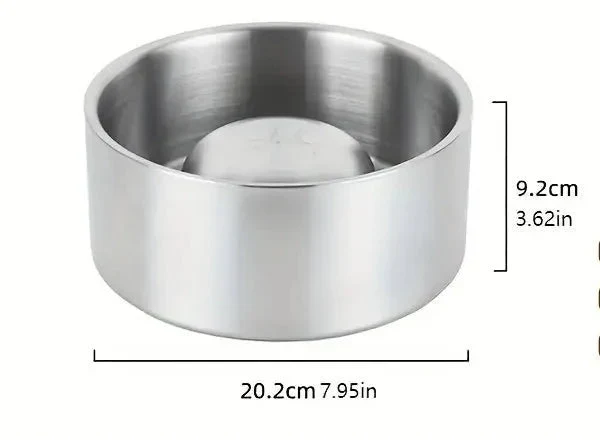 Stainless Steel Slow Feed Dog Bowl