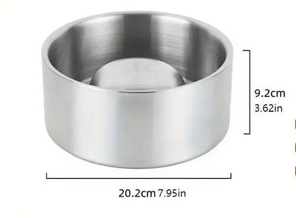 Stainless Steel Slow Feed Dog Bowl
