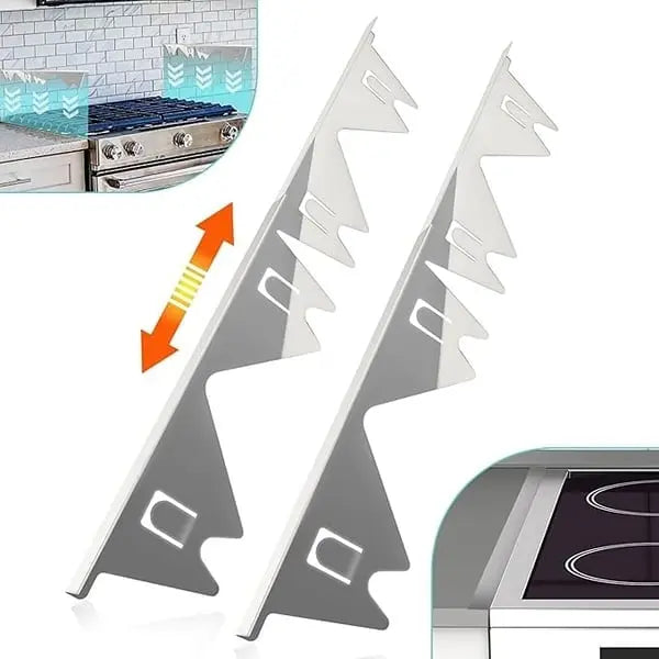 Stainless Steel Telescopic Stove Gap Covers Kitchen Counter Seals