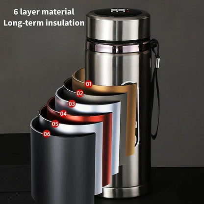 Stainless Steel Vacuum Thermos Bottle with LED Display