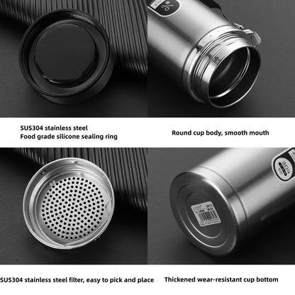 Stainless Steel Vacuum Thermos Bottle with LED Display