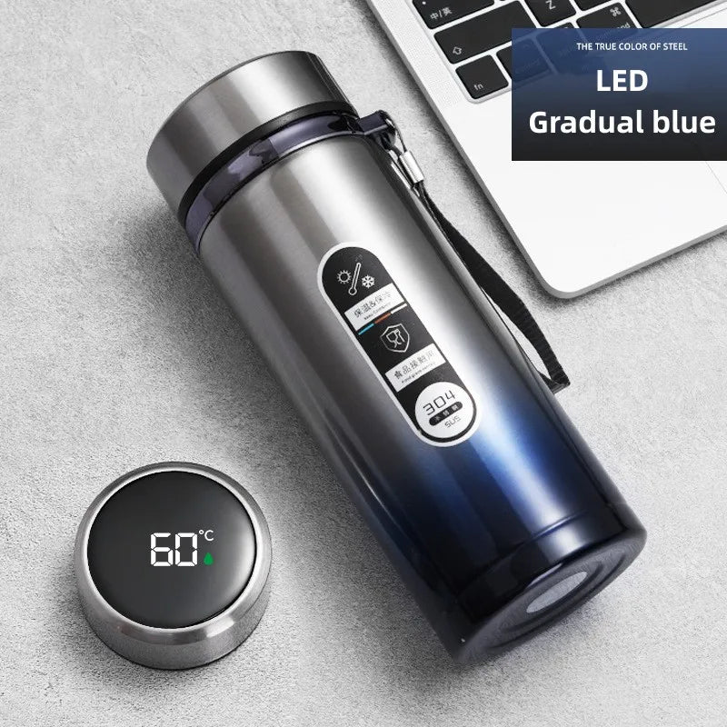Stainless Steel Vacuum Thermos Bottle with LED Display
