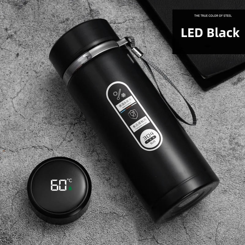 Stainless Steel Vacuum Thermos Bottle with LED Display