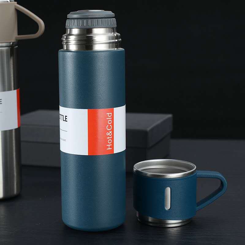 Stainless Steel Vacuum Thermos Flask Gift Set