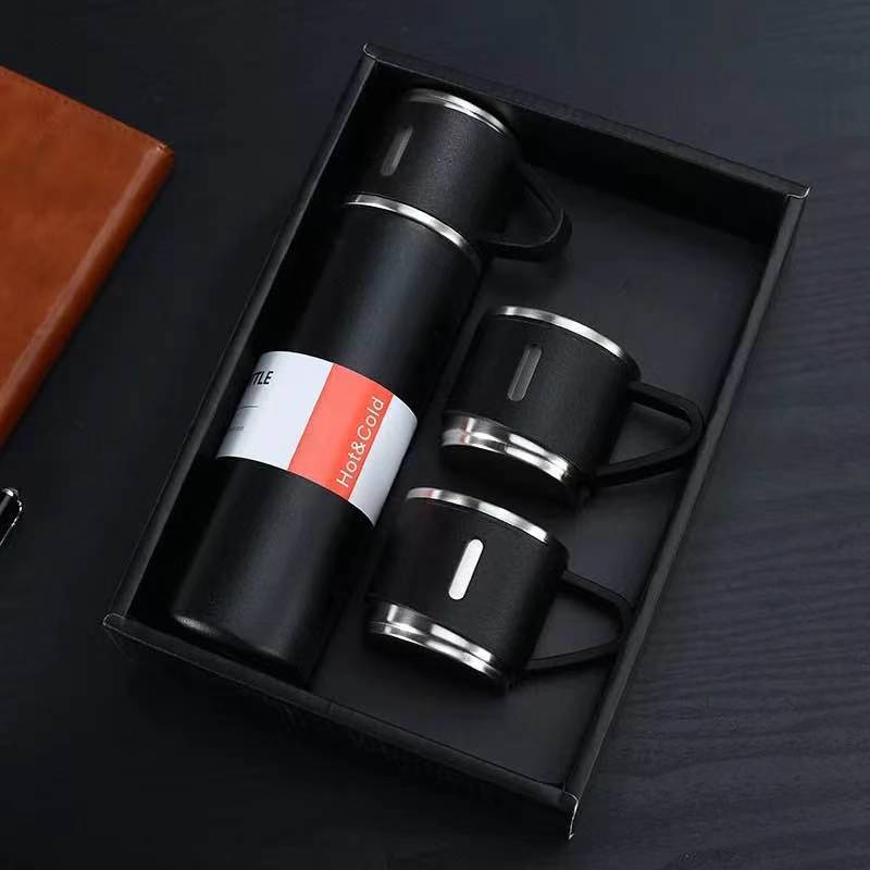 Stainless Steel Vacuum Thermos Flask Gift Set