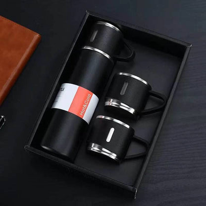 Stainless Steel Vacuum Thermos Flask Gift Set