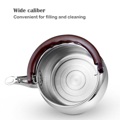 Stainless Steel Whistling Tea Kettle Thick Bottom