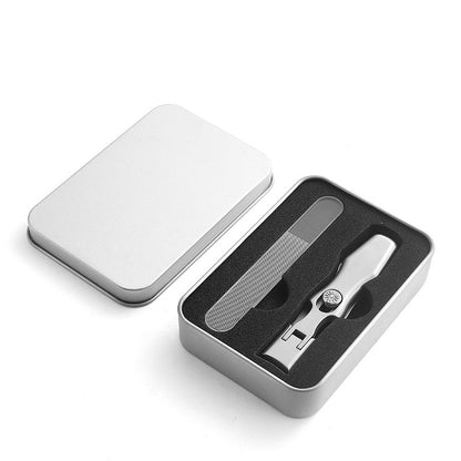 Stainless Steel Wide Jaw Nail Clippers with Nail Catcher