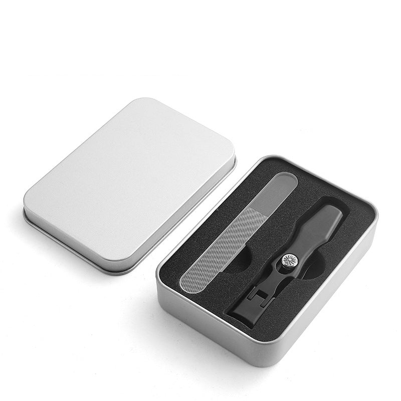 Stainless Steel Wide Jaw Nail Clippers with Nail Catcher