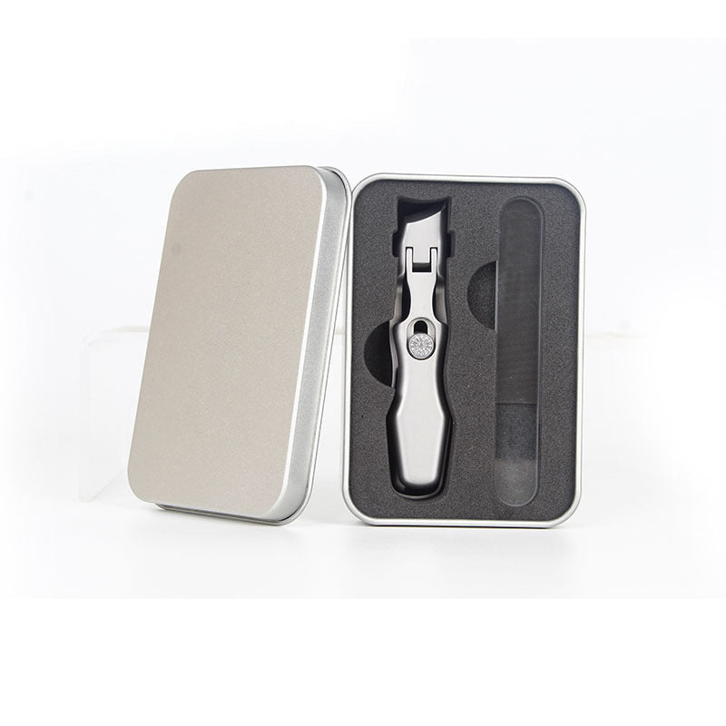 Stainless Steel Wide Jaw Nail Clippers with Nail Catcher