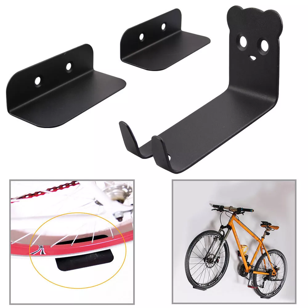 Steel Bike Wall Mount Holder Space Saving Storage Rack