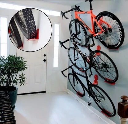 Steel Bike Wall Mount Holder Space Saving Storage Rack