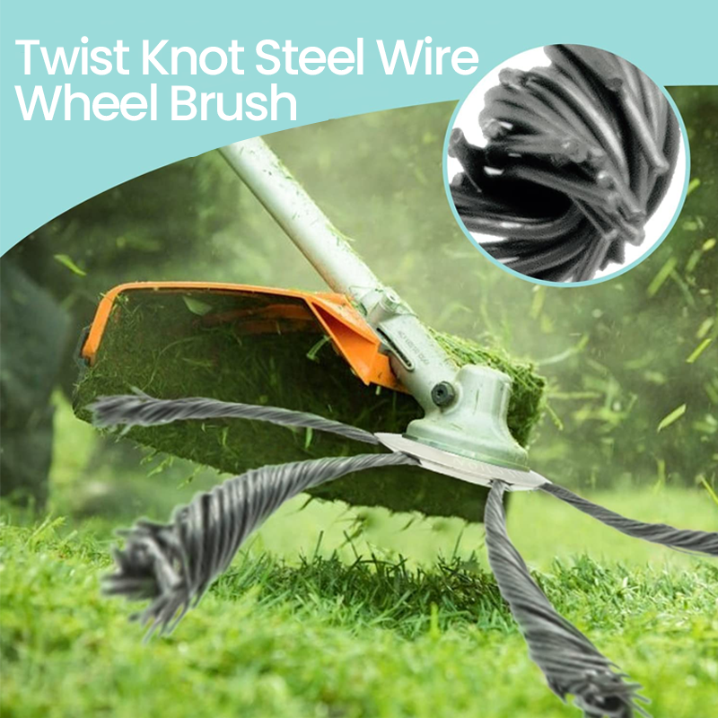 Steel Wire Brush Trimmer Head for Weed Removal