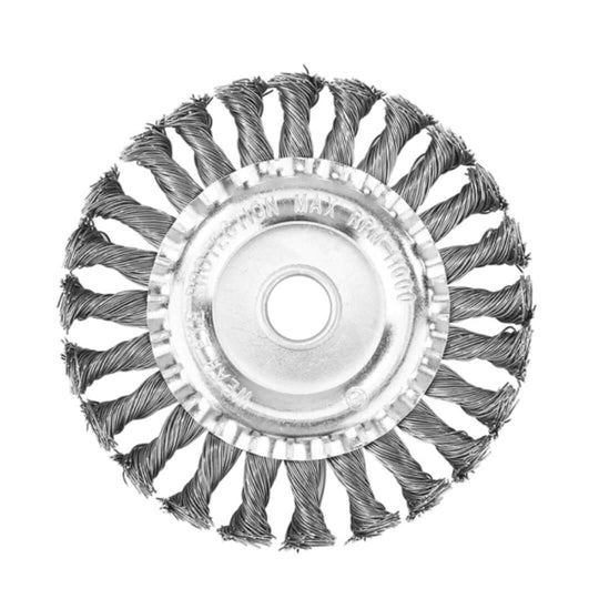 Steel Wire Brush Trimmer Head for Weed Removal and Surface Cleaning