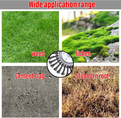 Steel Wire Weed Brush for Grass Trimmer and Paving Joints