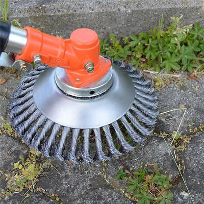 Steel Wire Weed Brush for Grass Trimmer and Paving Joints