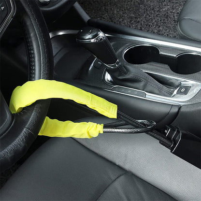 Steering Wheel Lock Security Cable Anti Theft Vehicle Lock