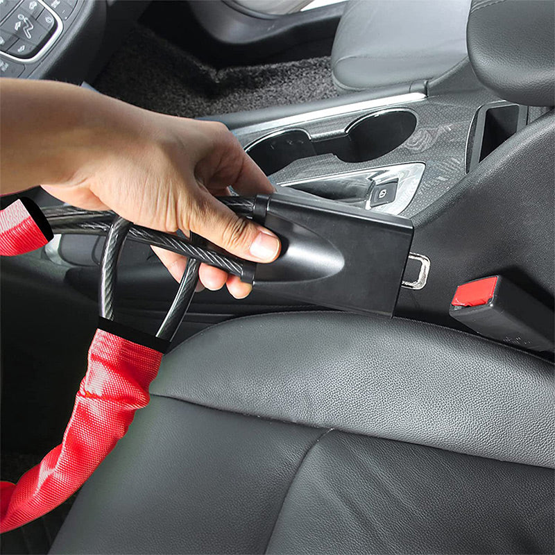 Steering Wheel Lock Security Cable Anti Theft Vehicle Lock
