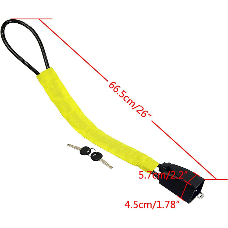 Steering Wheel Lock Security Cable Anti Theft Vehicle Lock