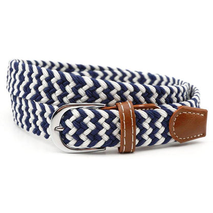 Stretch Braided Belt Adjustable Elastic Woven Waist Belt