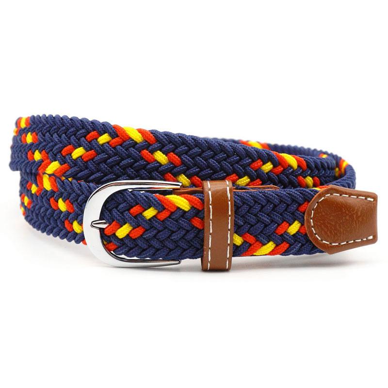 Stretch Braided Belt Adjustable Elastic Woven Waist Belt