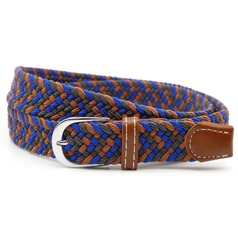 Stretch Braided Belt Adjustable Elastic Woven Waist Belt