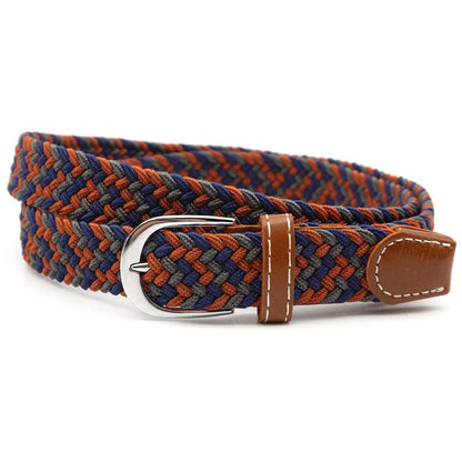 Stretch Braided Belt Adjustable Elastic Woven Waist Belt
