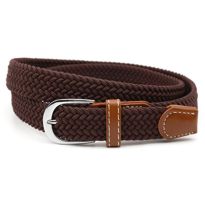 Stretch Braided Belt Adjustable Elastic Woven Waist Belt