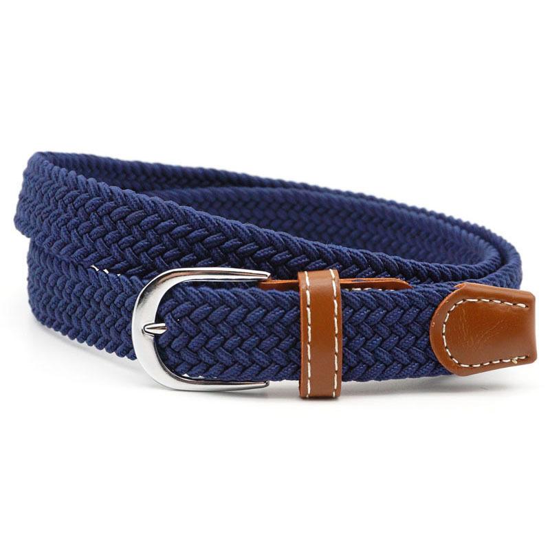 Stretch Braided Belt Adjustable Elastic Woven Waist Belt