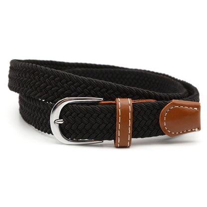 Stretch Braided Belt Adjustable Elastic Woven Waist Belt