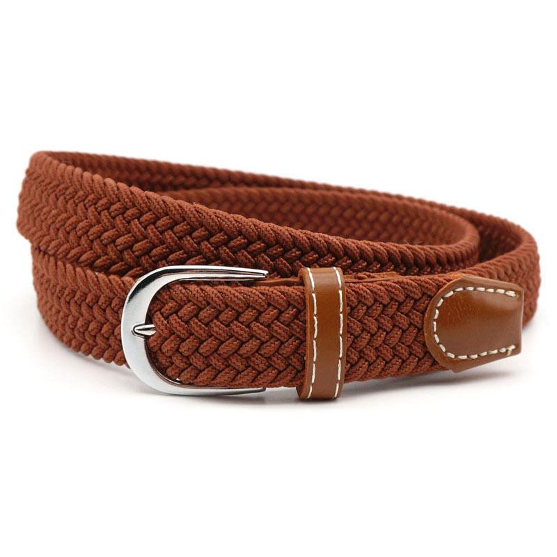 Stretch Braided Belt Adjustable Elastic Woven Waist Belt