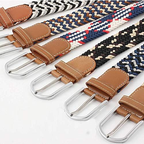Stretch Braided Belt Adjustable Elastic Woven Waist Belt