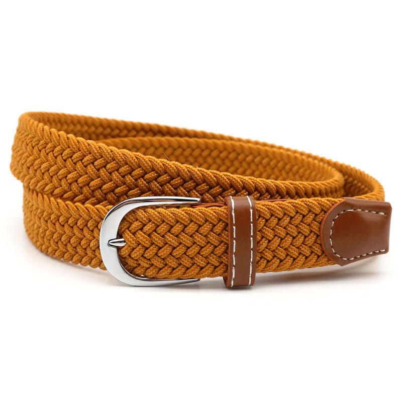 Stretch Braided Belt Adjustable Elastic Woven Waist Belt