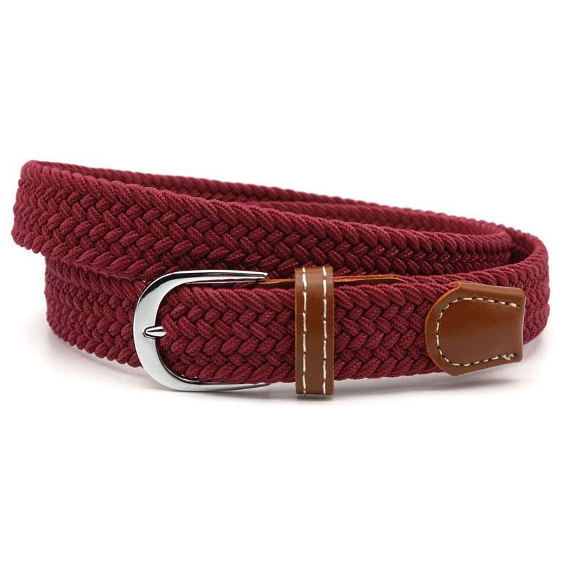 Stretch Braided Belt Adjustable Elastic Woven Waist Belt