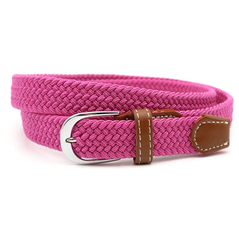 Stretch Braided Belt Adjustable Elastic Woven Waist Belt
