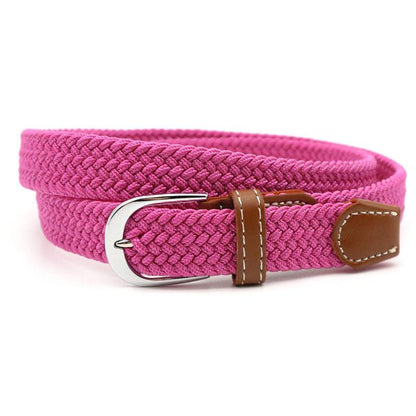 Stretch Braided Belt Adjustable Elastic Woven Waist Belt