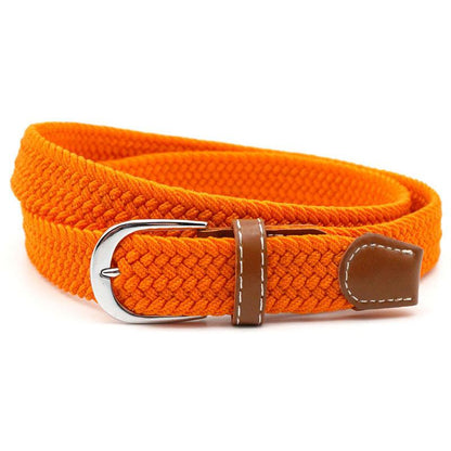 Stretch Braided Belt Adjustable Elastic Woven Waist Belt