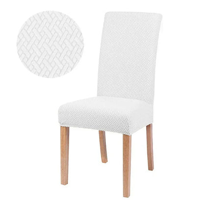 Stretch Jacquard Dining Chair Cover Washable Elastic Slipcover