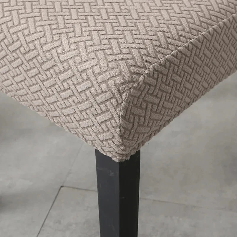 Stretch Jacquard Dining Chair Cover Washable Elastic Slipcover