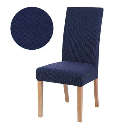 Stretch Jacquard Dining Chair Cover Washable Elastic Slipcover