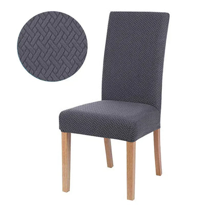 Stretch Jacquard Dining Chair Cover Washable Elastic Slipcover