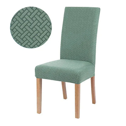 Stretch Jacquard Dining Chair Cover Washable Elastic Slipcover