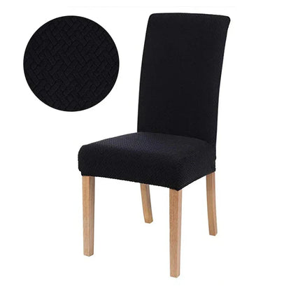 Stretch Jacquard Dining Chair Cover Washable Elastic Slipcover