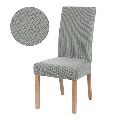 Stretch Jacquard Dining Chair Cover Washable Elastic Slipcover