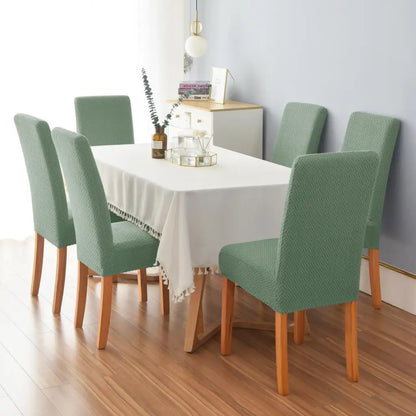Stretch Jacquard Dining Chair Cover Washable Elastic Slipcover